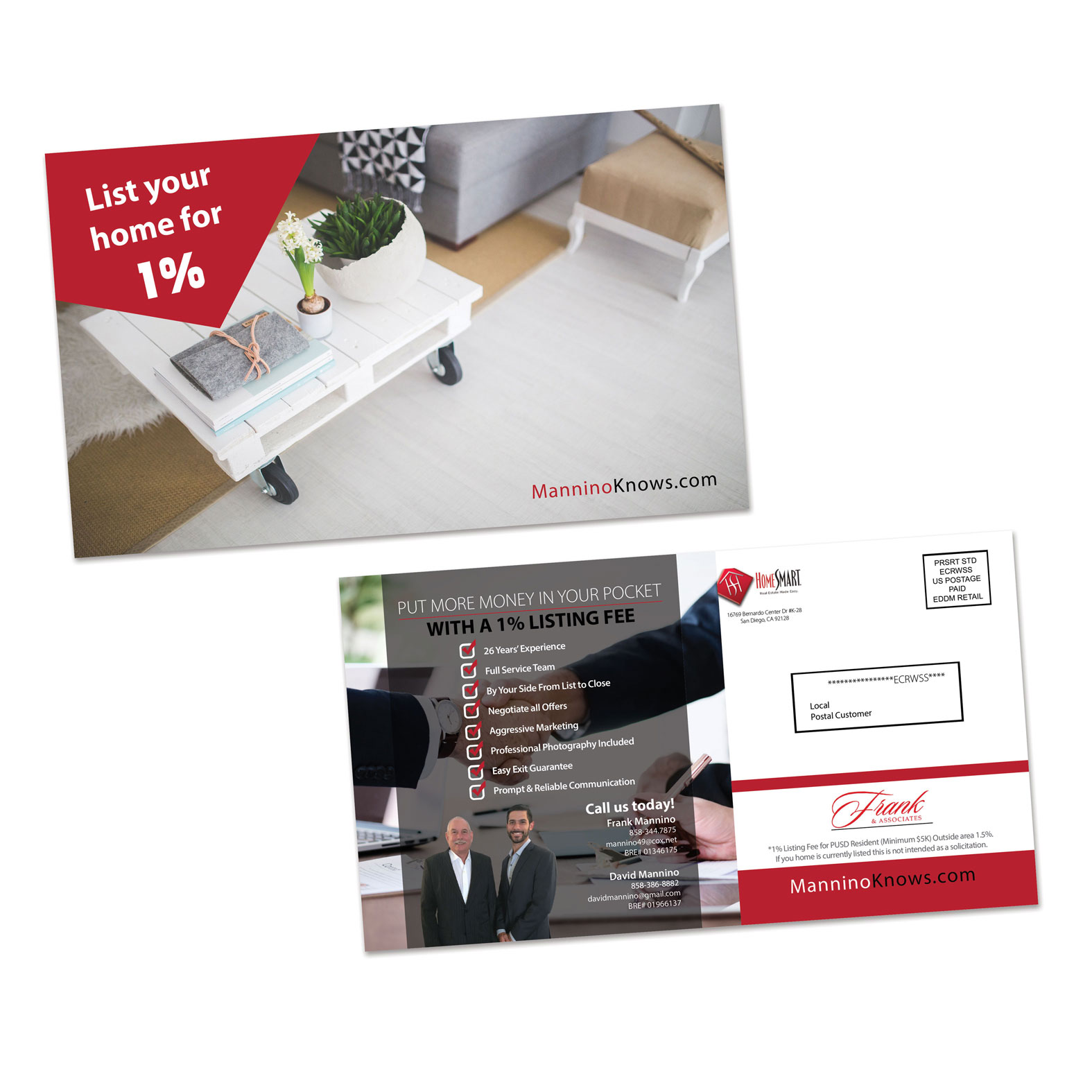 Postcard Graphic Design for Direct Mail