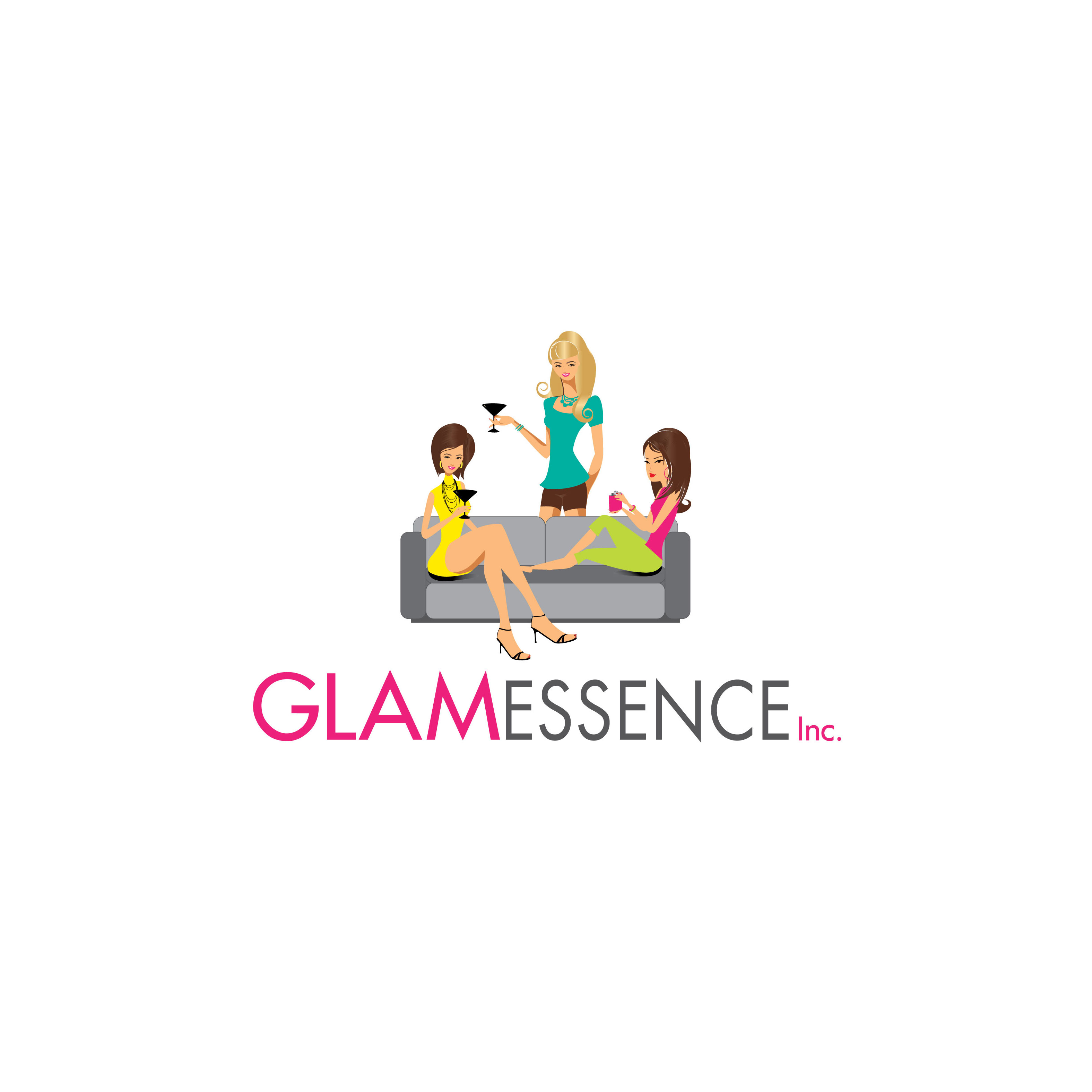 Unique caricature logo design for Glamessence Inc.