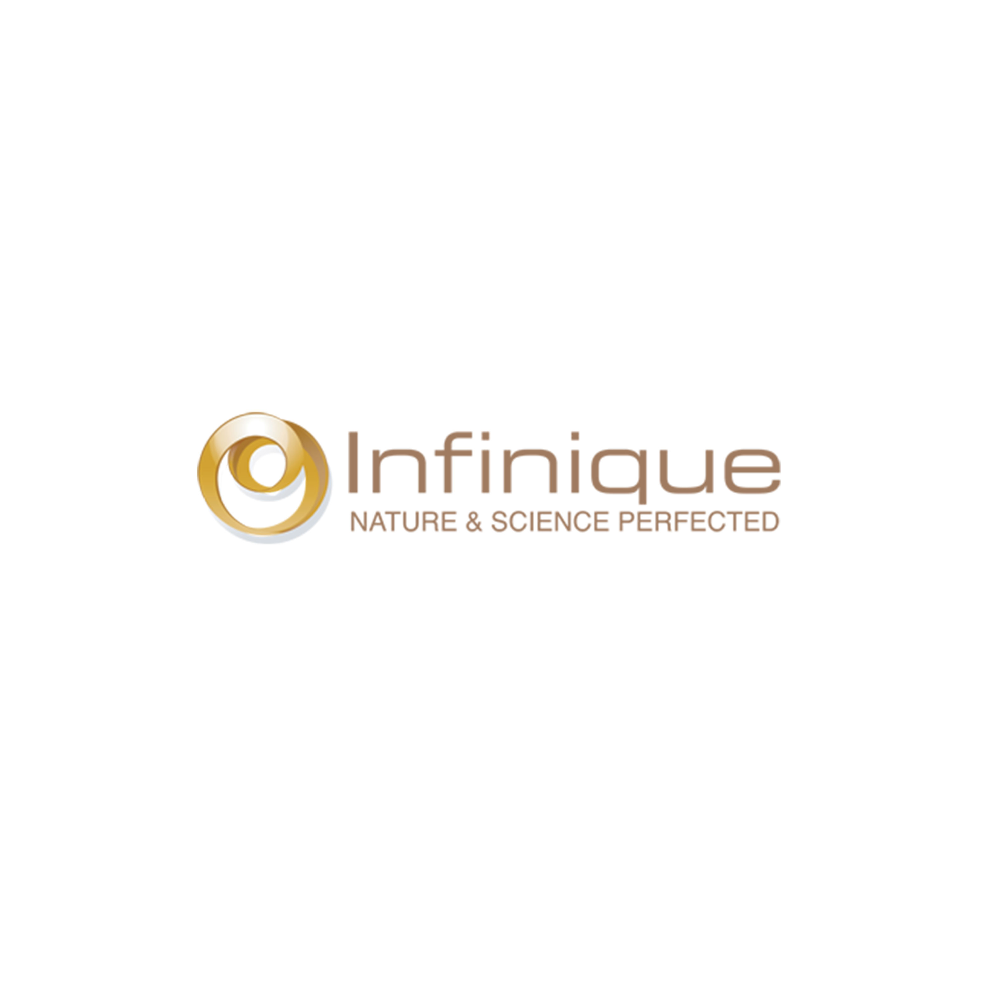 Logo for Infinique Nature & Science Perfected skin care line.