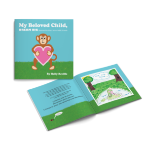 My Beloved Child Dream Big Children's Book - Front Cover and Inside Pages