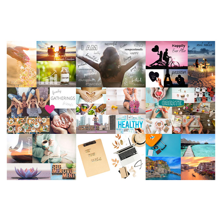 Canva Vision Board Template for purchase at hollyreville.com