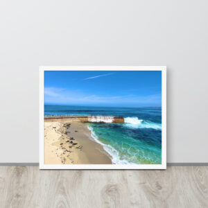 Children's Pool at La Jolla Cove Framed Poster