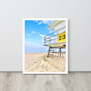 Sunny California Day at the Beach Framed Poster